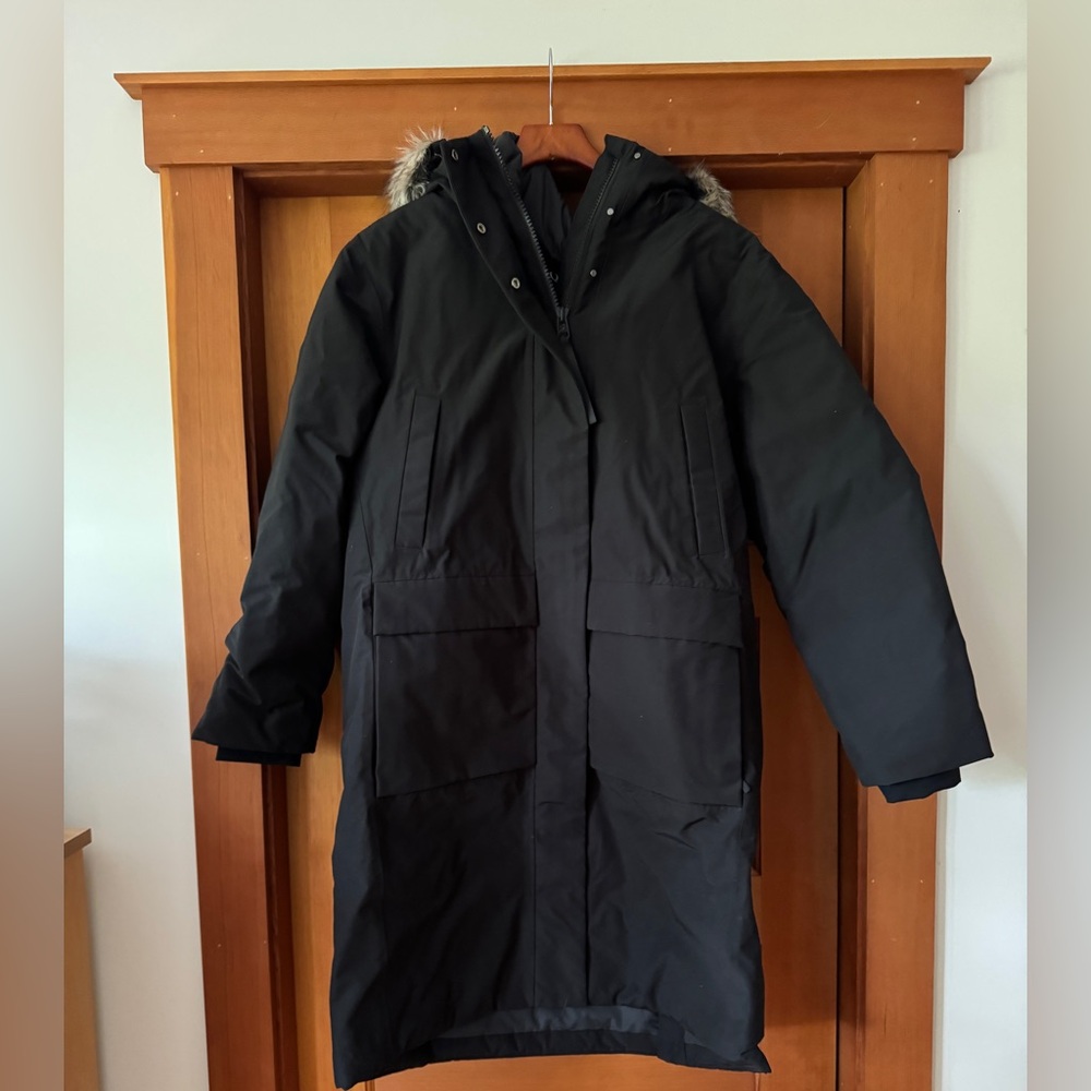 Quince Responsible Down Hooded Long Parka, NWOT, L